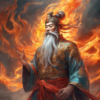 燧人氏：初めて火を熾したと言い伝えられている中国神話中の聖人