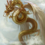 応龍とは黄帝の戦神蚩尤を倒した中国神話最強の翼龍で龍の最終進化形態です。